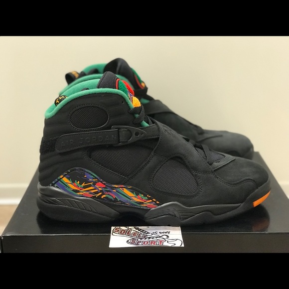 NEW Nike Air Jordan Retro 8 VIII Black Tinker XI V - Picture 3 of 8